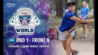 2023 PDGA Masters Disc Golf World Championships | FP40 R1, F9 | Scoggins, Tekku, Hendel, Bodová