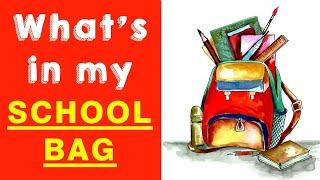 WHATS IN MY SCHOOL BAG | ESSENTIALS FOR YOUR SCHOOL 