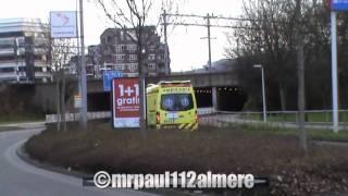 PRIMEUR-_A1 AMBULANCE 16127 BURGEMEESTER BRUGPLEIN LEIDERDORP GEZONDHEID