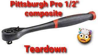 Pittsburgh pro 1/2" drive heavy duty composite ratchet teardown