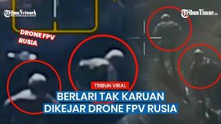 Diteror Terus! Rusia Tabrakkan Dronennya ke Kepala Prajurit Ukraina saat Berlari
