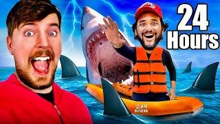 @MrBeast challenged me to survive 24 hours In middle of the ocean