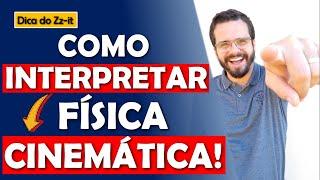 Como interpretar questões de CINEMÁTICA? [+17 palavras do dicionário de FÍSICA!!!]