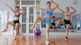 45 Mins AEROBIC DANCE WORKOUT | 3 in 1 (Weight Loss, Lose Belly Fat, Small Waist) | Eva Fitness