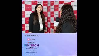 Divya Nitin Tyagi from Kusum Group of Companies at #ETHRNextech