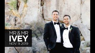 Daniel + Preston's Desert Gay Wedding - Joshua Tree, California
