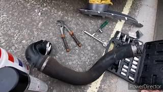 Split in turbo hose - temporary repair #InsigniaOwnersLife