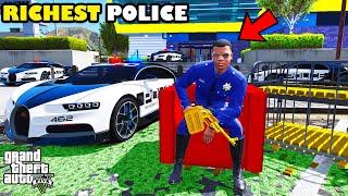 Franklin Become The Richest Police Officer In GTA 5 | SHINCHAN and CHOP