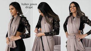 Halter Gown Drape | Different Styles of Saree Draping | How to Drape a Saree Perfectly | Tia Bhuva