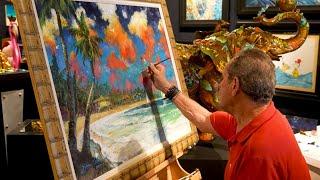 Artist James Coleman at Ocean Blue Galleries