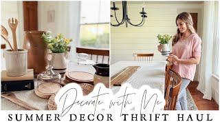 Summer Home Decor Thrift Haul 2022 - Summer Decorate with Me - Vintage Home Decor