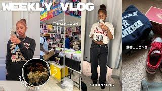 WEEKLY VLOG | thriftcon, shopping, trying new foods, etc