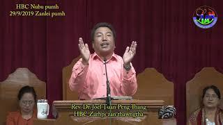 Rev. Dr. Joel Tuan Peng Thang Zarhpi ni zanlei Thawngtha 29/9/2019 (HBC)