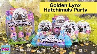 Hatchimals CollEGGtibles Golden Lynx Season 2 Party Toy Opening Review | PSToyReviews