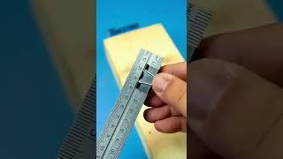 Make Your Own Woodworking T ruler with Binder Clip! Binder Clip Hacks