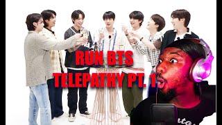 **OT7!!** Run BTS! 2022 Special Episode - Telepathy Part1 | REACTION