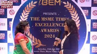 Ms. Namita Chand, The MSME Times Excellence Awards & Business Conference 2024 (2nd Edition)