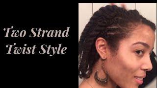 Two Strand Twist Style w/ Flat Twists