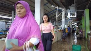 Experience walking around an Indonesian rural market | village life