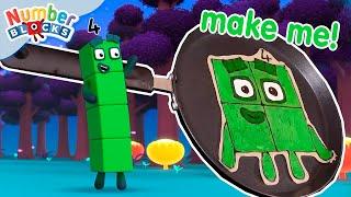 Flip Your Own Numberblock Pancakes!  | Baking Maths | Counting for Kids | @Numberblocks