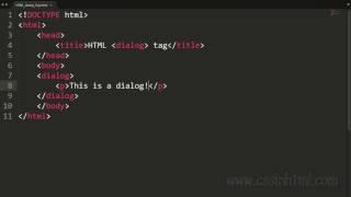 HTML dialog Tag