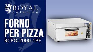 Forno per pizza RCPO-2000-1PE | Royal Catering | Presentazione del prodotto