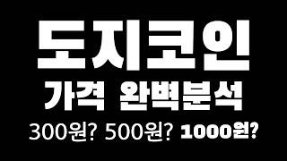 도지코인 1000원 목표가 완벽분석 비트코인 불장. doge 일론머스크 트럼프 테슬라