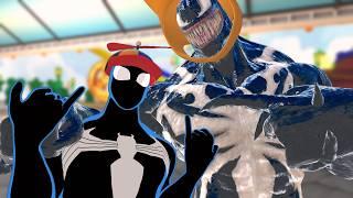 Spider-man and Venom become bros