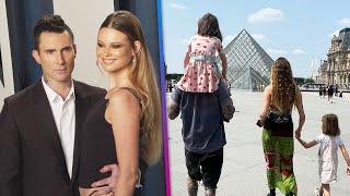 Adam Levine and Behati Prinsloo Share RARE Look at All 3 Kids During Paris Vacation