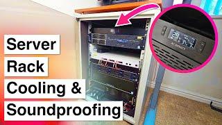 I can't believe how well this worked!  Soundproofing & Cooling my Home Server Rack