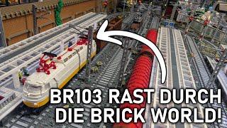 Auf die Schienen: BR103 Lokomotive rast durch die Brick World! • BRICK WORLD LEGO® UPDATE (432)