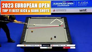 TOP 11 BEST BANK & KICK SHOTS | 2023 EUROPEAN OPEN (9-Ball Pool)