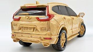 Wood Carving - HONDA CR V 2020 - Woodworking Art