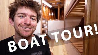 BOAT TOUR: Inside the classic wooden yacht TALLY HO!