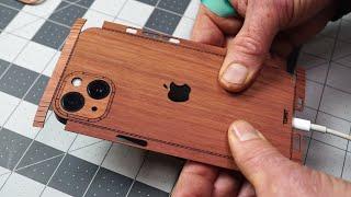 Installing a Toast wood cover on iPhone 13