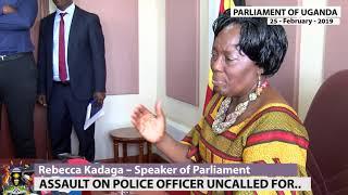 Speaker Rebecca Kadaga on disrespect of traffic officer.