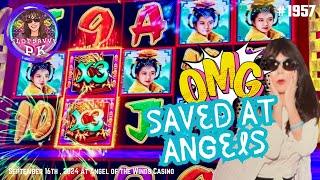 SHAKING BIG WIN MAKES IT ALL GOOD on at Angels #triplefortunedragonrising ,#angelofthewindscasino