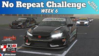 No Repeat Challenge iRacing TCR Virtual Challenge Fixed Mugello - 2024 Season 3 Week 6
