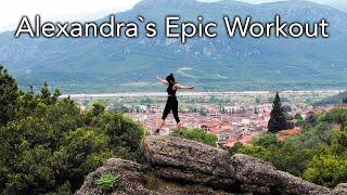 Alexandras Epic Workout in Meteora