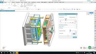 Injection mold motion simulation in NX (with compression spring )