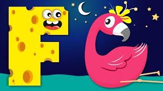 Learn the Alphabet with Animals | ABC Phonics | Letter F for FLAMINGO