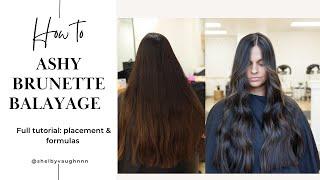 How to: ASHY BRUNETTE BALAYAGE