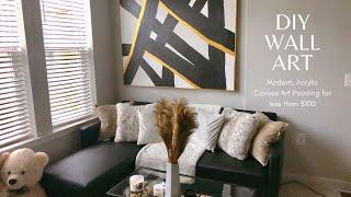 DIY Home Decor | Modern & Affordable Canvas Wall Art