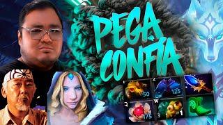 Crytal Maiden cinco con puro dinosaurio del Dota, aprendiendo del META CHINO