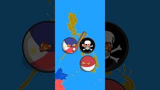 Philippines and Indonesia power in nutshell animation  #countryball #funny #countries