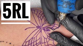 Real time tattoo | 2 machines one butterfly