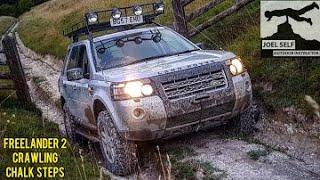 Freelander 2 OffRoad | Crawling Chalk Steps - A Video by Joel Self - Outdoor Instructor