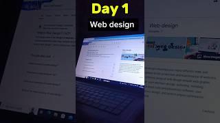 Day 1 web design #education #shortvideo #viralshorts