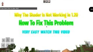 Why The Shader Is Not Working In 1.20 Minecraft | How To Fix This Problem | @thoufeeqmc #minecraft