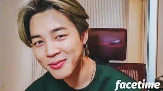 jimin imagine: facetime with your bf (1) 